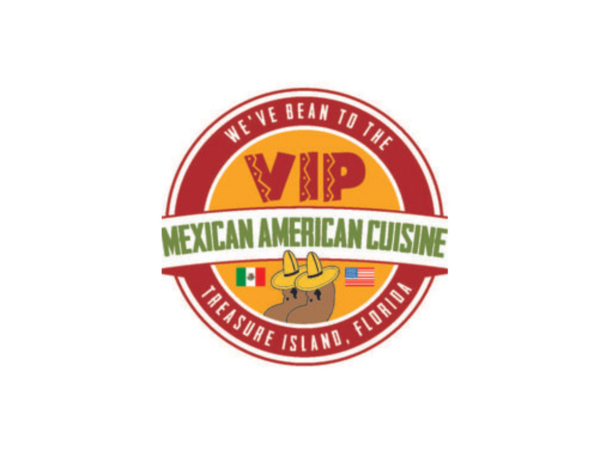 VIP Mexican American Cuisine in Treasure Island, Florida Festive joint offers burritos & other familiar Mexican fare in a laid-back space with vibrant decor.