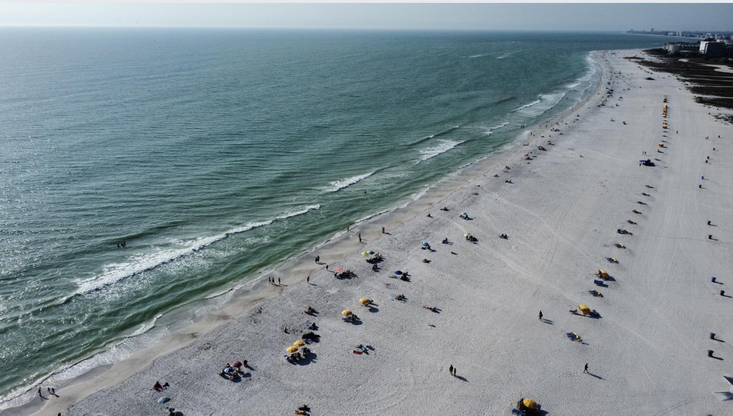 Treasure Island Beach, located in Pinellas County, 